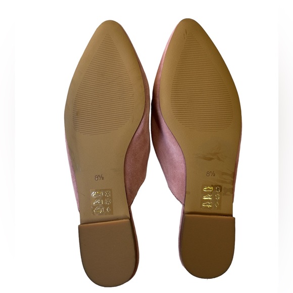Madewell Remi Dusty pink suede Slip Mule size 8.5 - Picture 6 of 8